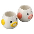thumbnail image 2 of Ceramic Egg Separator, Convenient Glazed Sawtoothed Top Egg Separator  For Kitchen, 2 of 8