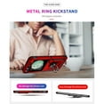 thumbnail image 5 of For Samsung Galaxy Z Flip 6 Case ,Heavy Duty Shockproof Body Phone Cover Built in Metal Rotated Magnetic Ring Holder Kickstand,Dropproof,Dustproof,Dual Layer Military-Grade Drop protection,Red, 5 of 6