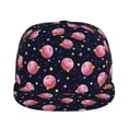 thumbnail image 2 of Haiem Cartoon Donut Planets Classic Snapback Cap Flat Bill Hat Baseball Cap Adjustable Size Cotton Dad Hat, 2 of 9
