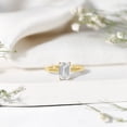 thumbnail image 5 of Rosec Jewels IGI Certified Lab Grown Diamond Emerald Cut Engagement Ring 2 Carat - E-VS1 Grade - Diamond Solitaire Ring for Women, 10K Yellow Gold, US 6.00, 5 of 8