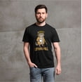 thumbnail image 4 of Men's funny Christmas cat T-shirt Litter's full parody Tee shirt (XX-Large Military Green), 4 of 6