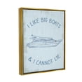 thumbnail image 4 of Stupell Industries Funny Rustic Big Boats Transportation Painting Gold Floater Framed Canvas Art Print Wall Art, 25 x 31, 4 of 10