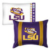 2pc NCAA Louisiana State Tigers Pillowcase and Pillow Sham Set College Team Logo Bedding Accessories