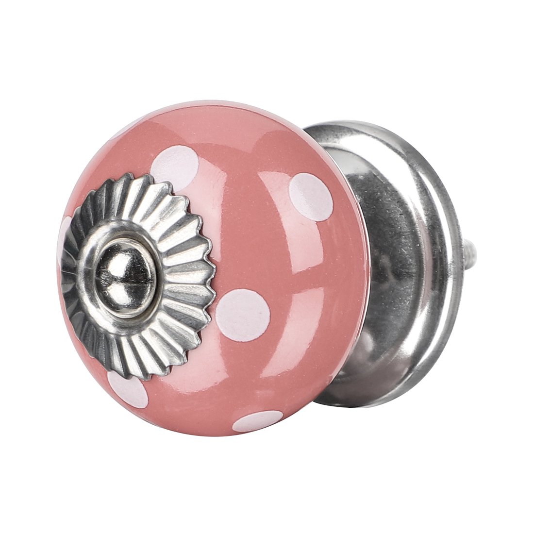 Ceramic Knobs Round Drawer Pull Handle Cupboard Wardrobe