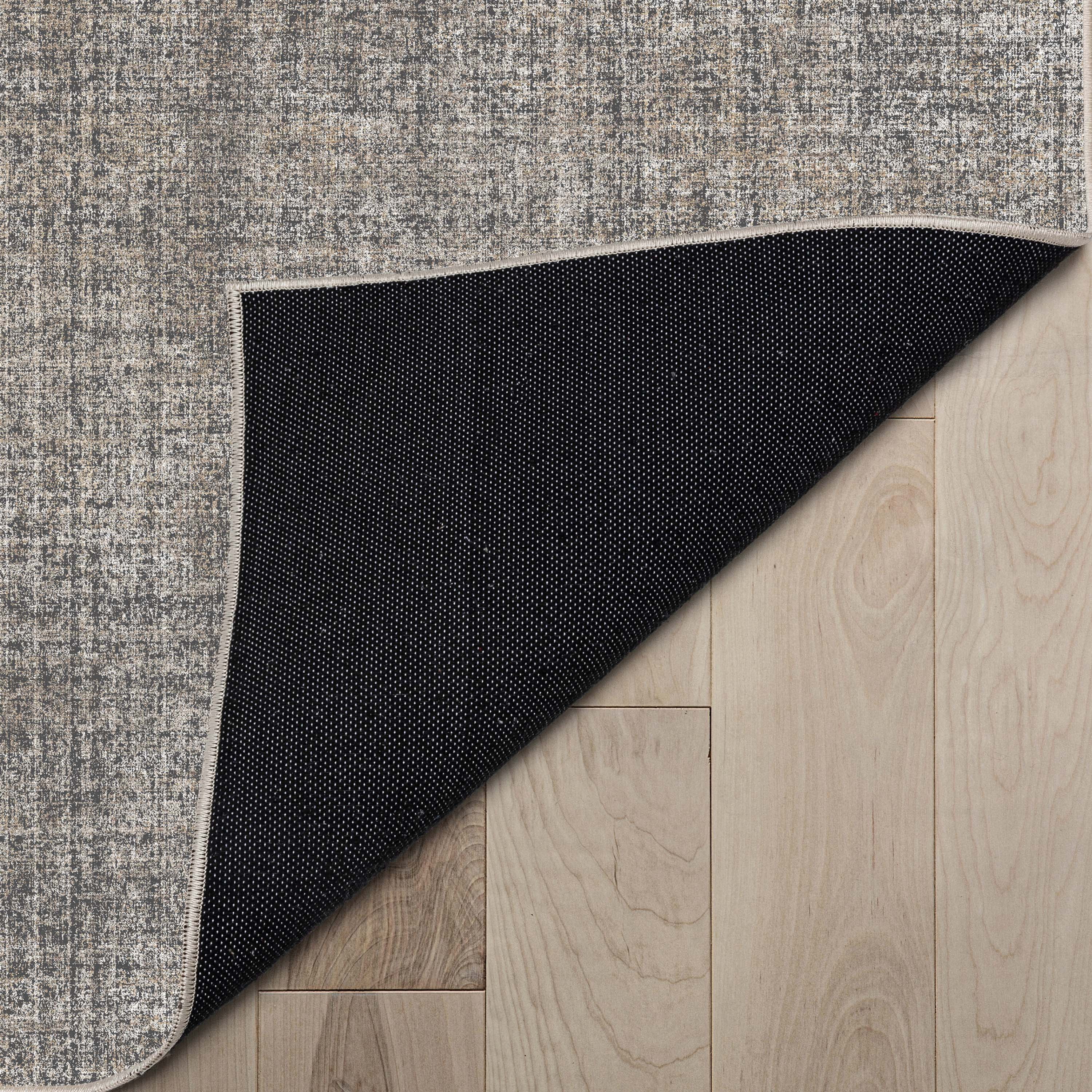 Well Woven Abstract Burst Modern Retro Plaid Flat-Weave Beige Anthracite 7'7" x 9'10" Area Rug