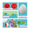 thumbnail image 5 of Juego Educativo Para Niños, Juguete Didáctico Huevos Colores verde, 5 of 5