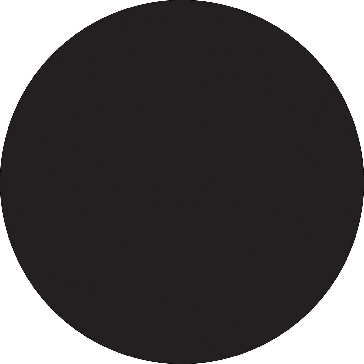 Tape Logic Inventory Circle Labels 1' Black 500/Roll DL611F