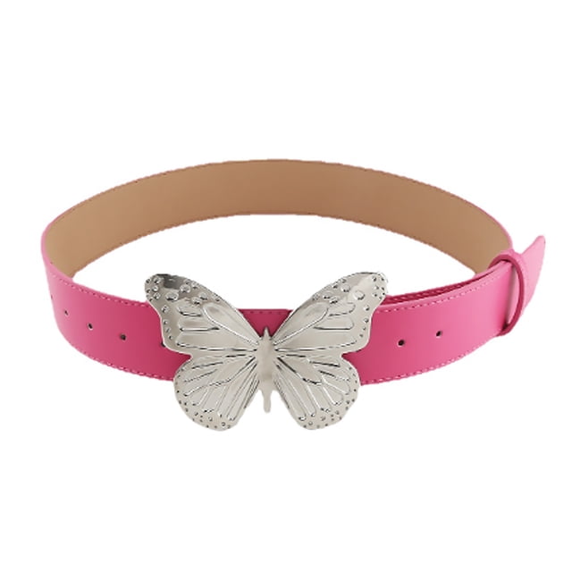 Cinturón de mariposa para mujer, cinturón flaco, cinturón de cintura fina a la moda, cinturón de mujer para vestidos, pantalones vaqueros