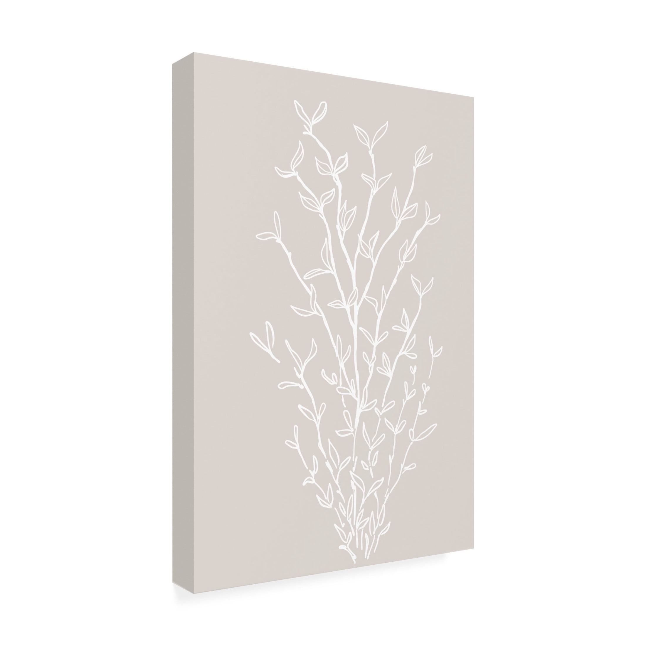 Trademark Fine Art Rosana Laiz Blursbyai Garran branch in beige Canvas Wall Art