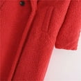 thumbnail image 5 of XFLWAM Plush Long Winter Coats for Women Casual Sherpa Jacket Solid Color Fleece Faux Fur Warm Outerwear, 5 of 7