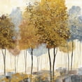 thumbnail image 2 of Nan 26x26 White Modern Wood Framed Museum Art Print Titled - Metallic Forest II, 2 of 4