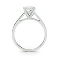 thumbnail image 2 of Kiva Jewel 1.66 Ct Princess Cut Lab Created Diamond Engagement Ring - 14K White Gold Plated Ring - Women's Wedding Jewelry - 50th Anniversary Wedding Gift - 15 Year Wedding Gifts - Ring for Women's, 2 of 5