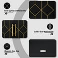 thumbnail image 7 of HLR 30.7"W Black Accent Cabinet with 2 Doors, Entryway Cabinet with Gold Trim, Modern Buffet Sideboards, 7 of 7