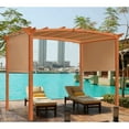 thumbnail image 4 of Costway 6.7'x17' Universal Replacement Canopy Cover Pergola Structure Sun Awning, 4 of 8