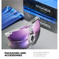 thumbnail image 5 of Xagger Polarized Lightweight UV400 Wrap Around Sport Sunglasses for Men Women Baseball Softball Running Glasses, 5 of 6