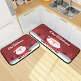 thumbnail image 7 of Christmas Santa Claus Kitchen Rugs Set 2 Piece, Non-Slip Kitchen Floor Mats Washable Polyester Comfort Standing Mats for Kitchen, Bathroom, Hallway, entryway, Laundry, Living Room, 7 of 7