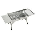thumbnail image 2 of DOLITY Poêle BBQ Pliant Compact en Acier Inoxydable Barbecue Gril au Charbon Fumoirs Gril, 2 of 9