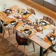 thumbnail image 7 of Thanksgiving Turkey Placemats Set of 6 Fall Autumn Harvest Pumpkin Turkey Linen Placemats Seasonal Holiday Rustic Vintage Thanksgiving Table Mats 12 x 18 Inch, 7 of 7