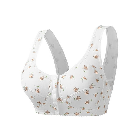 Uqiangy Women's Bras Push Up Bralettes for Women Halter Top Bras for Women Front Clasp Bras for Women No Underwire Pushup Bra No Underwire Sport Bra Beige 36