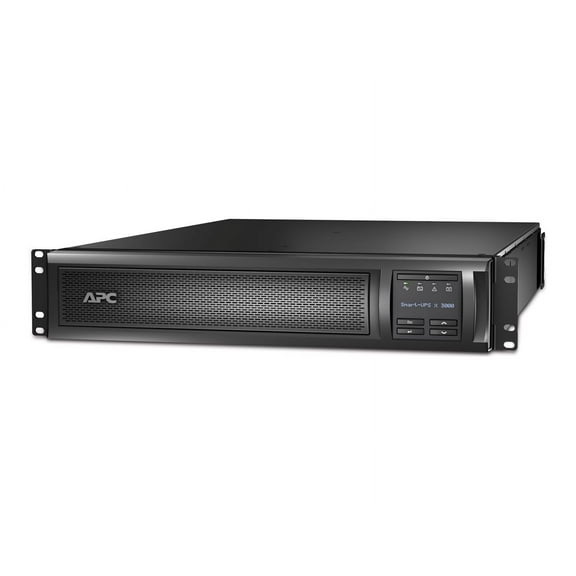 APC Smart-UPS X SMX3KRMLVNCUS - UPS (rack-mountable / external) - AC 120 V - 2.7 kW - 2880 VA - Ethernet 10/100, RS-232, USB - output connectors: 7 - 2U - Canada, United States - black - TAA Compliant
