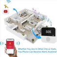 thumbnail image 4 of 2X Buscapersonas Inalámbrico con WiFi para Cuidadores de Personas Mayores Botón de Llamada SOS de Alerta Médica de Emergencia SOS para Pacientes de Personas Mayores de Edad, 4 of 6