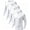 4 White, variant on Men's Long Sleeve Compression Shirts Multi-Pack Athletic Base Layer Undershirt Workout Tee