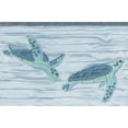 thumbnail image 3 of Authentic Hotel and Spa  Turkish Cotton Turtles Embroidered Teal Blue 4-piece Hand Towel Set, 3 of 3
