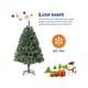 thumbnail image 5 of 6-foot artificial christmas tree con lights, hinged branches, y collapsible base - realistic premium spruce para home y oficina holiday decor, 5 of 8