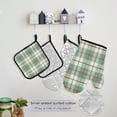thumbnail image 6 of Plaid Fashion Mothers day Kitchen Apron,Oven Mitt,Pot Holder,Towel,Birthday Gifts Set for Mom Wife Grandma, 6 of 6