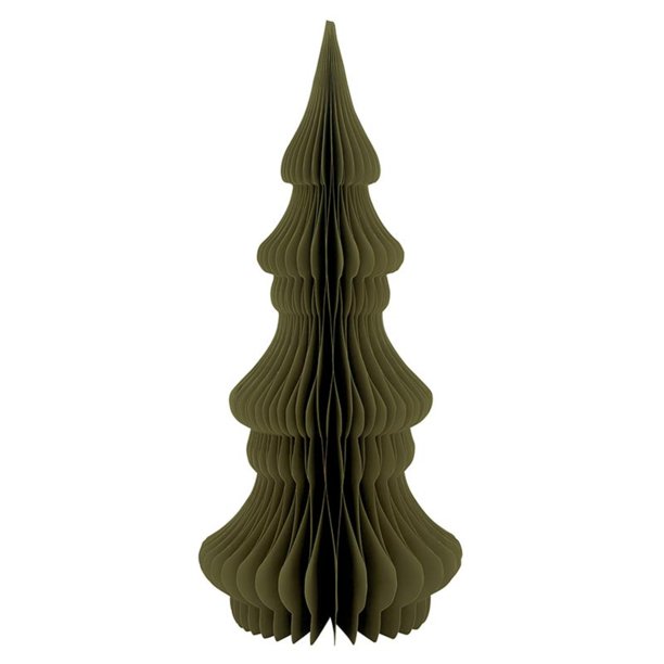Santa Barbara Design Studio Árboles De Navidad De Papel De Panal – Centro De Mesa De Vacaciones De Abeto Plegable 3D Verde 18.0 In De Alto Noble – Verde Bosque