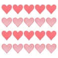 thumbnail image 1 of Unique Bargains Hearts Patches Hot Pink Iron-On Patch Sew Embroidered Applique 2.8x2.68 Inch Clothing Repair Backpack 20Pcs, 1 of 6