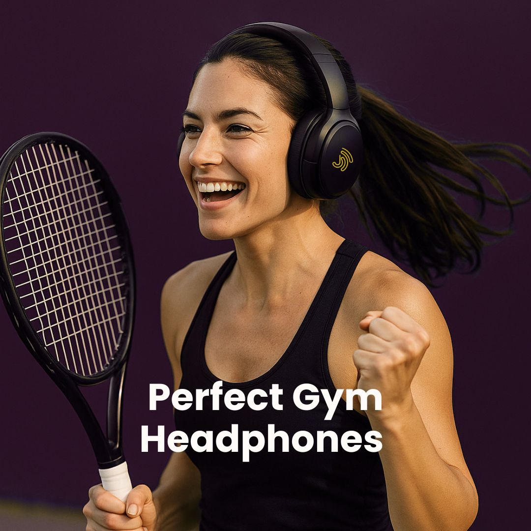 Jrumz Clarity CL01 Hybrid Active Noise Canceling Headphones With Travel Case, Wireless Over Ear Bluetooth Headphones, Deep Bass, Memory Foam Ear Pads, 40H Playtime for Home Office, Travel, Gym