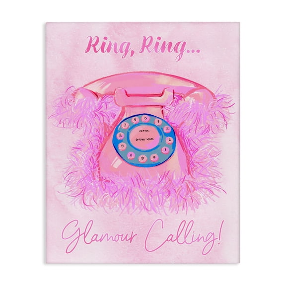 Stupell Industries Art Deco Ring Glamour Calling Canvas Art, 16 x 20, by Ziwei Li