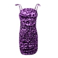thumbnail image 1 of Fridja Pleated European And American Style Leopard Print Halter Short Dress Dress, 1 of 3