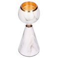 thumbnail image 1 of Billuyoard Adorno de candelabro de metal de estilo nórdico esférico Textura simple moderna Patrón de mármol de imitación Portavelas de hierro forjado Decoración del hogar No.1 Billuyoard HA028052-01, 1 of 1