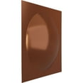 thumbnail image 2 of Ekena Millwork 19 5/8"W x 19 5/8"H Sloane EnduraWall Decorative 3D Wall Panel, Bright Coat Copper (Covers 2.67 Sq. Ft.), 2 of 6