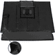 thumbnail image 4 of Cubierta de TV de tela Oxford de PVC, cubierta de TV completamente cubierta, protector de TV impermeable y resistente a la intemperie para la mayoría de los soportes de TV-Negro Xemadio 2035989-2, 4 of 8