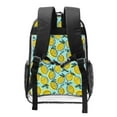 thumbnail image 2 of Honeii Lemon Print Clear Backpack Heavy Duty Transparent Bag 17" See Through BookBag for Women Men Adults Work Festival Sports Travel, 2 of 7