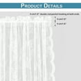 Lapalife Lace Sheer Door Curtains, Floral French Door Curtain Rod