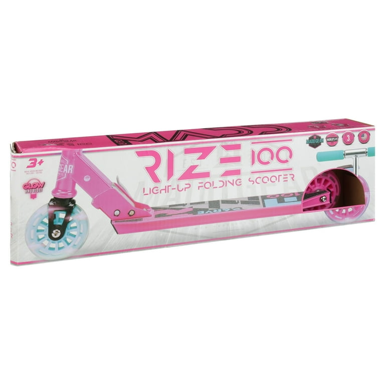 Madd Gear Rize 100 Light-Up Scooter - Teal - LED Light-Up Wheels