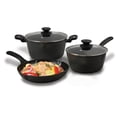 thumbnail image 4 of Oster Kingsway 5 Piece Aluminum Nonstick Cookware Set, Grey, 4 of 6