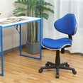 thumbnail image 4 of JJS Home Office Low Back Computer Executive Chair, Ergonomic Mesh Chair with Extra Large Base and Pads,BLUE, 4 of 6