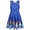 thumbnail image 2 of Quedoris Gilrs Print Twirly Dress Starry Unicorn Sleeveless L(5-6 Years), 2 of 6