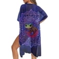 thumbnail image 5 of HELLHERO Polyester Casual Lightweight Swimsuit Cover Up for Summer Loose Breathable Geometric Mandala Pattern, 5 of 6