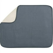 InterDesign iDry Kitchen Mat Solid, Large, Gray