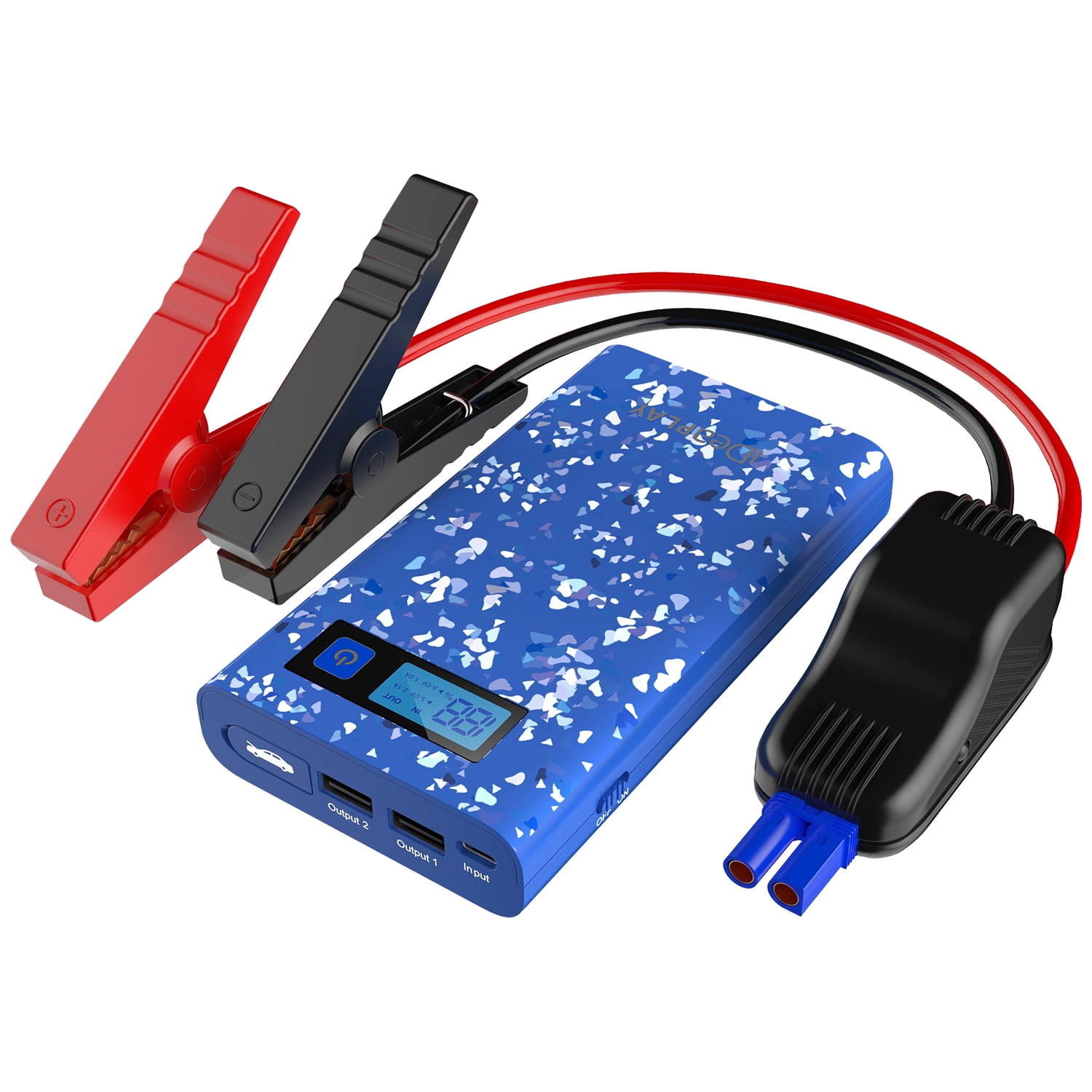 IDEAPLAY J8 Jump Starter, 8000mAh 29.6Wh Car Battery Charger, Portable