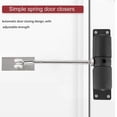 thumbnail image 4 of Aluminum Alloys Automatic Door Closers Safety Spring Door Closers Adjustable Closing Door Hinge Easy Installation White, 4 of 5