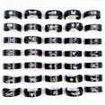 thumbnail image 1 of anillos mujer anillo hombre envio gratis 10/20/30 piezas/lote Anillos de acero inoxidable a rayas para hombres y mujeres moda clásica mezclar y combinar encanto joyas anillo accesorios regalos al por, 1 of 4