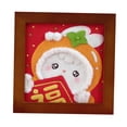 thumbnail image 1 of 1 Set Wool Felt Material Rabbit Interior Decoration DIY Craft Accessories s Gift Craft for Starter Bedroom Adults New Year Desktop A, 1 of 8