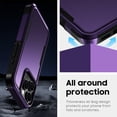 thumbnail image 4 of for iPhone 16 Pro Case, [Shockproof] Military Grade Proof Protection [Dropproof] Rugged Protective Heavy Duty Phone Case Cover for iPhone 16 Pro (Purple), 4 of 14